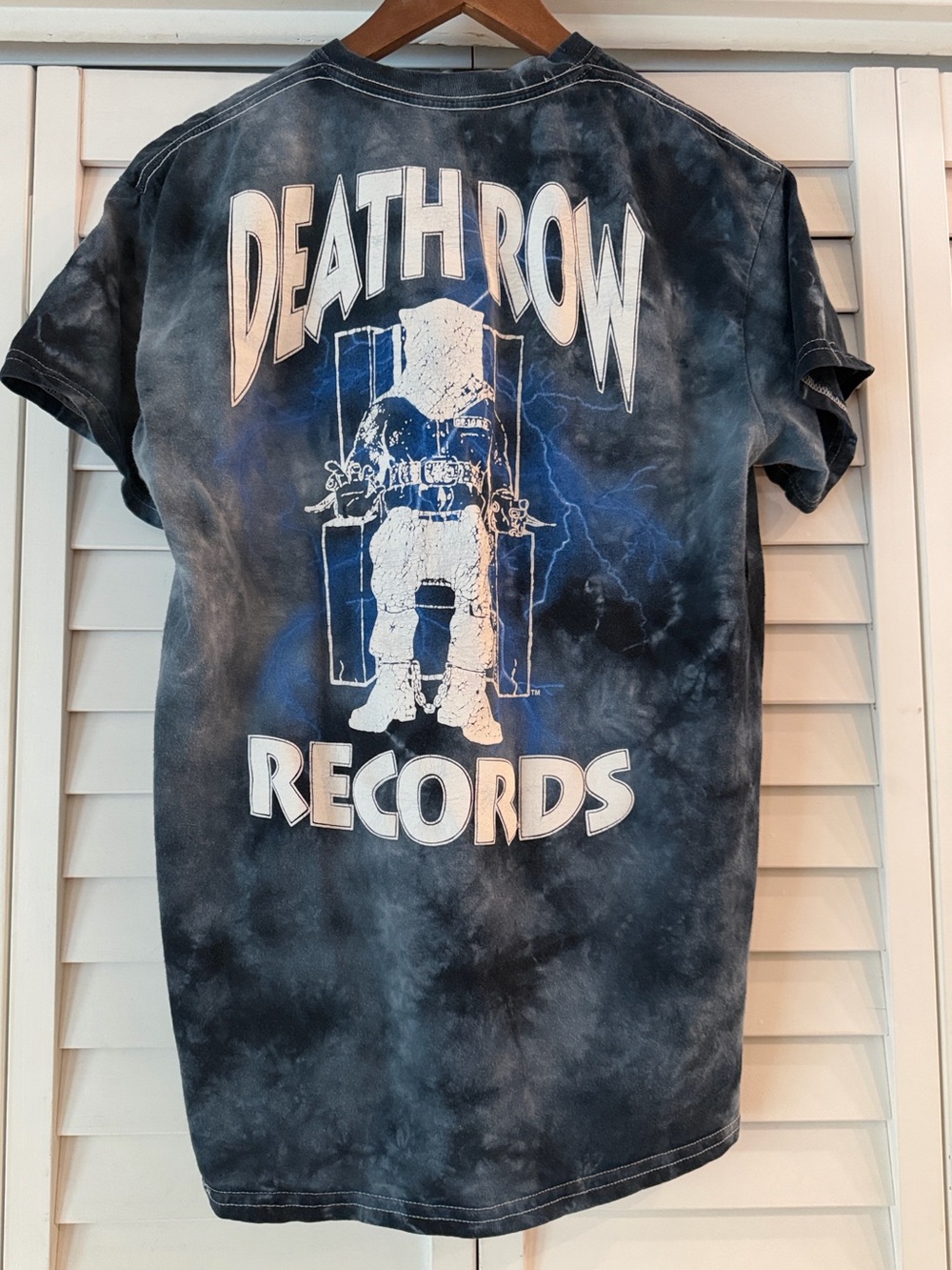 Ripple Junction Black & Gray Tie-Dye Death Row Records Tee - Size M - Picture 2 of 5